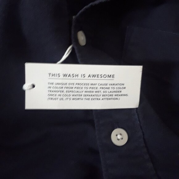 100% Brushed Cotton Deep Navy Blue Shirt For Boys - Picture 5 of 7